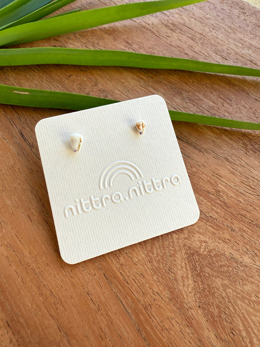 Teenie Tiny Shell Studs