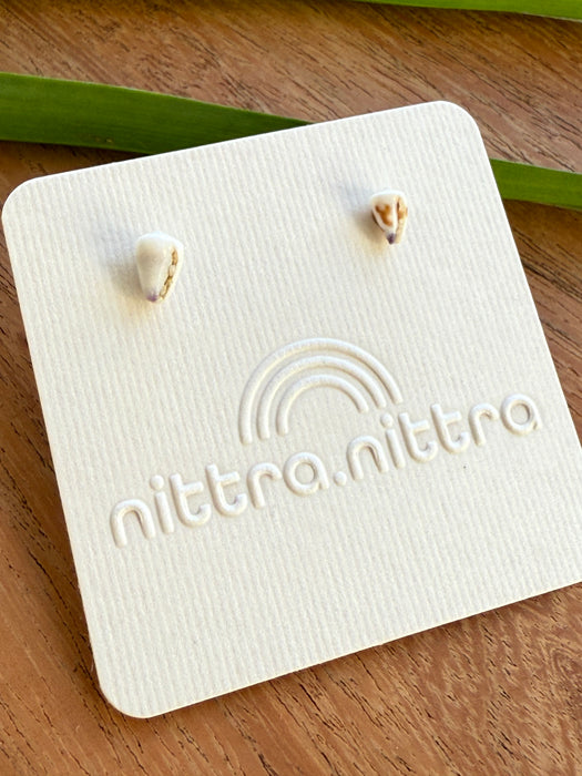 Teenie Tiny Shell Studs