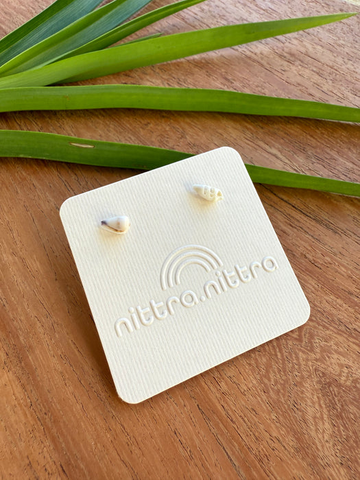 Teenie Tiny Shell Studs